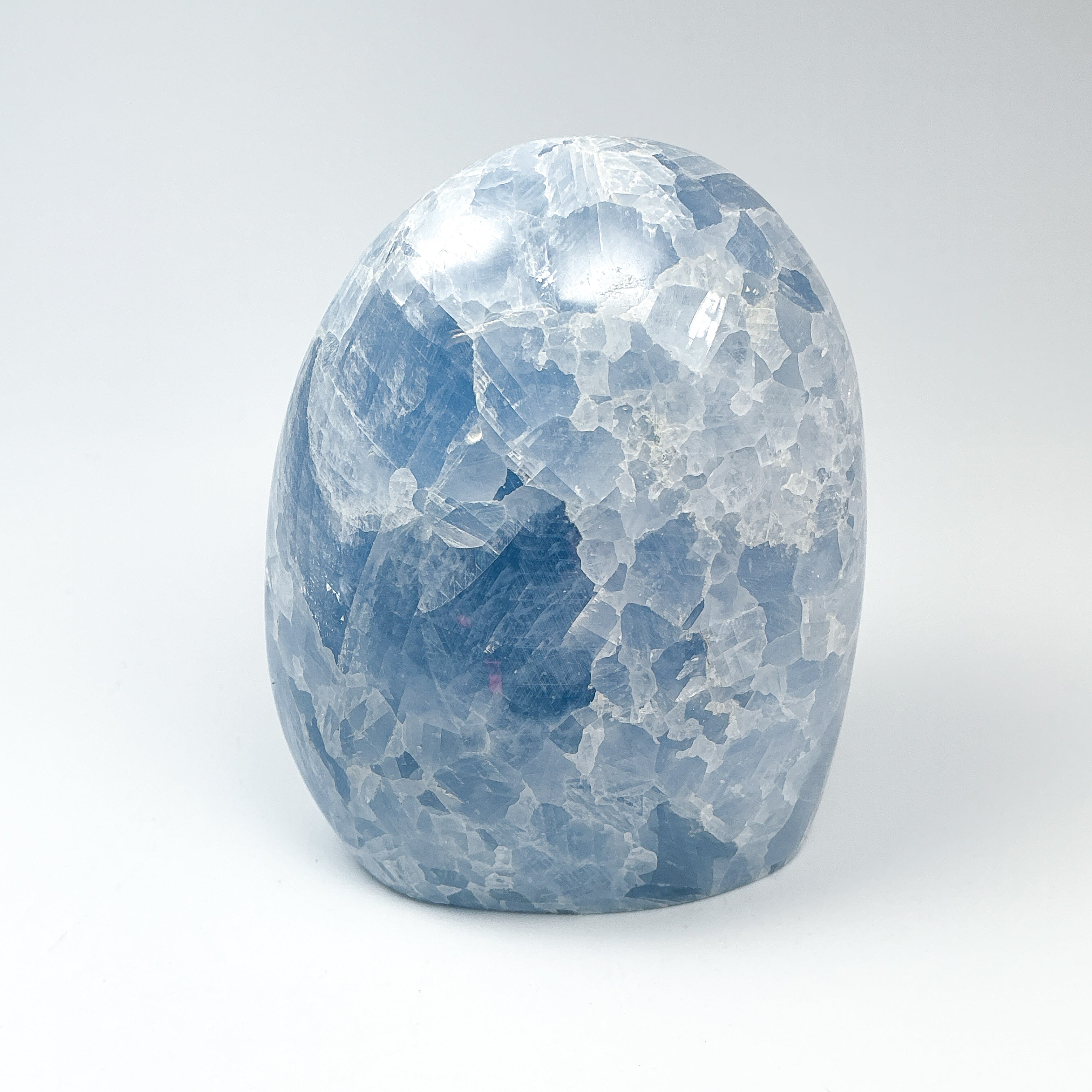 Blue Calcite Stand Up - Rocks and Gems Canada