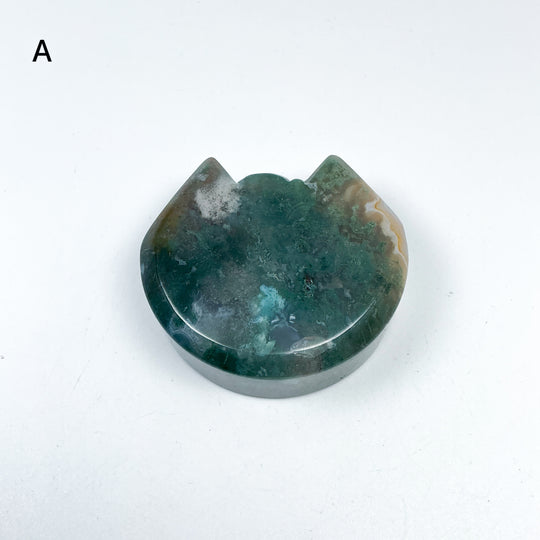 Moss Agate Cat Mini Bowl - Rocks and Gems Canada
