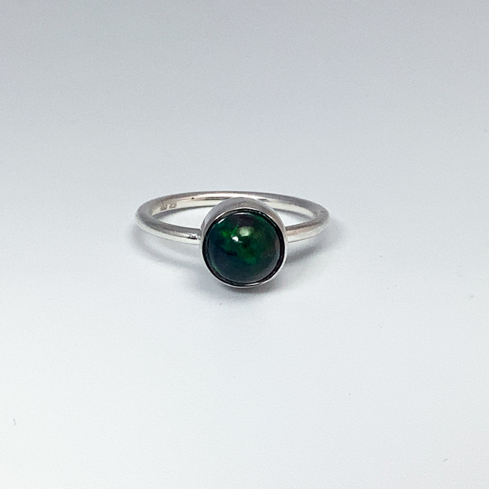 Black Ethiopian Opal Ring