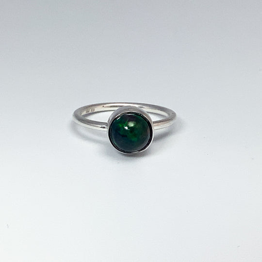 Black Ethiopian Opal Ring