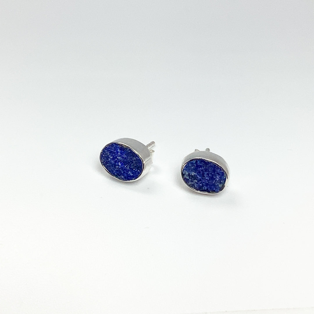 Lapis Lazuli Stud Earrings