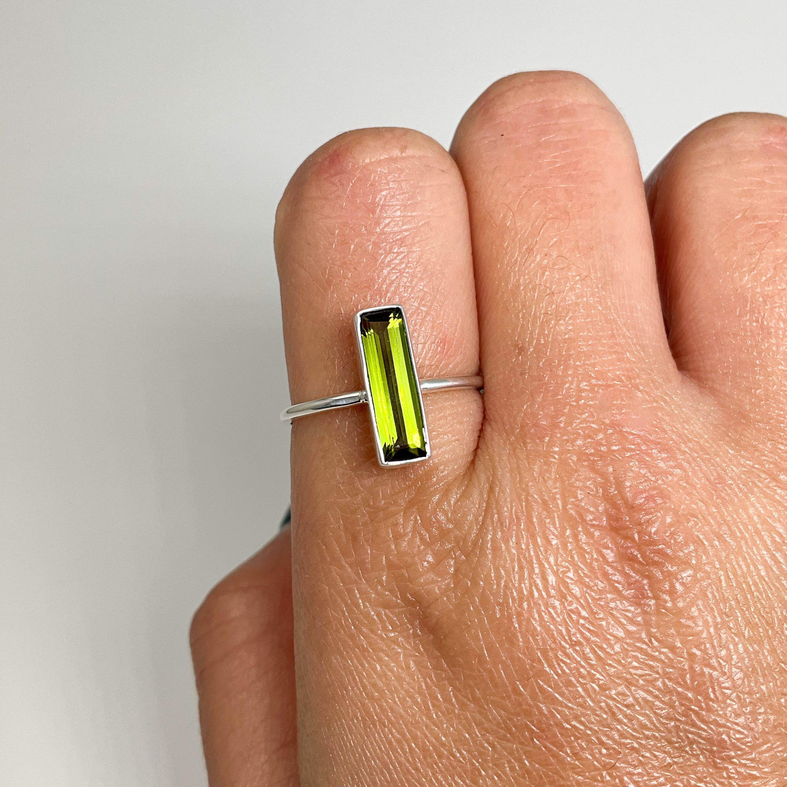 Green Tourmaline Ring - Rocks and Gems Canada