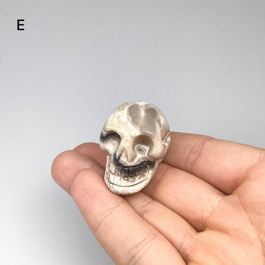 Carved Zebra Jasper Skull - Rocks and Gems Canada