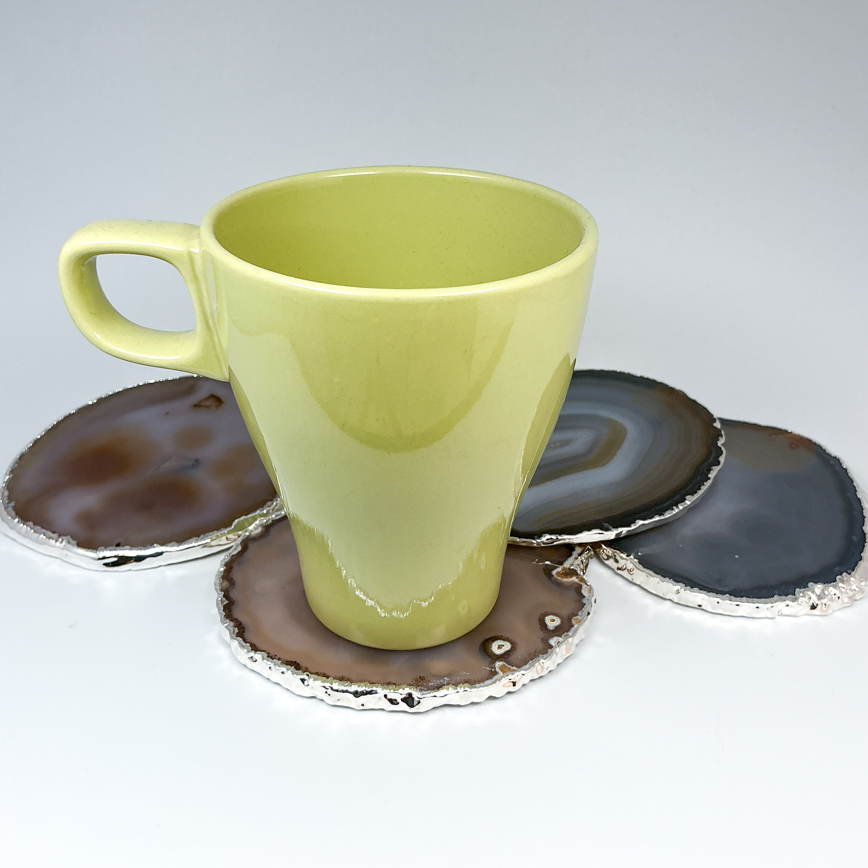 Agate Coasters - Set of 4 - Rocks and Gems Canada