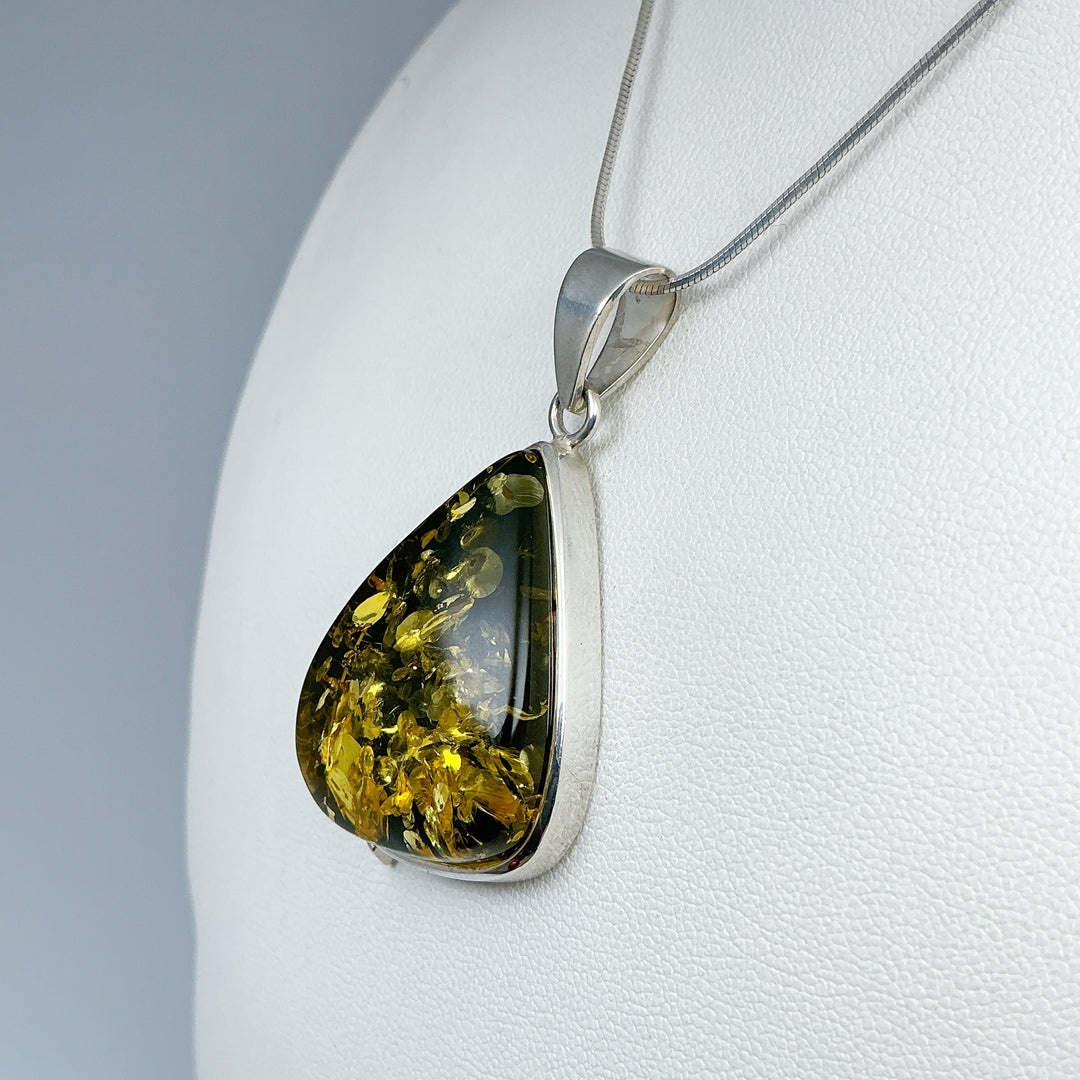 Green Amber Pendant