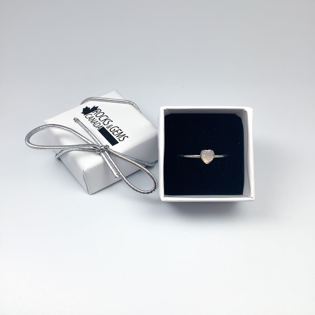 Australian Opal Heart Ring