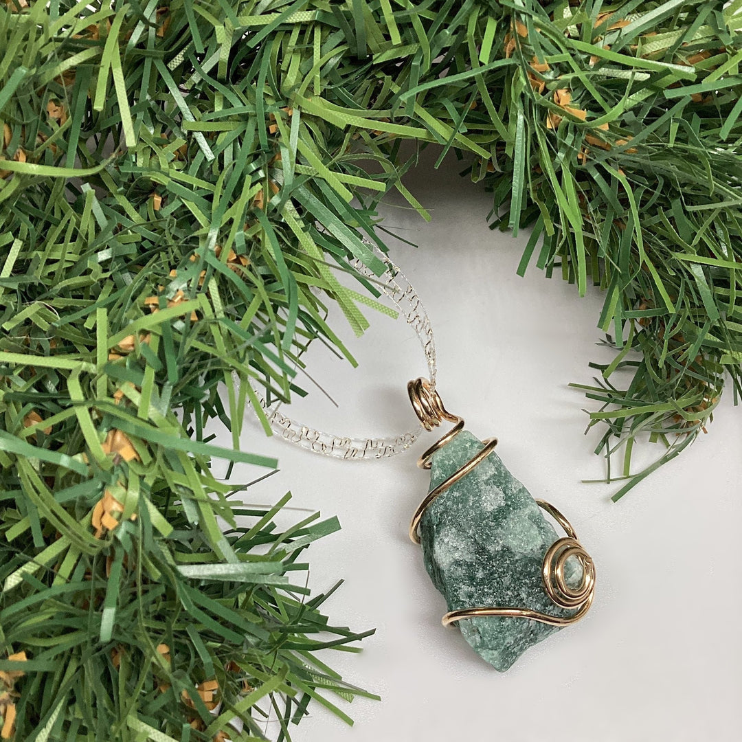 Wire Wrap Gemstone Christmas Ornament - Rocks and Gems Canada