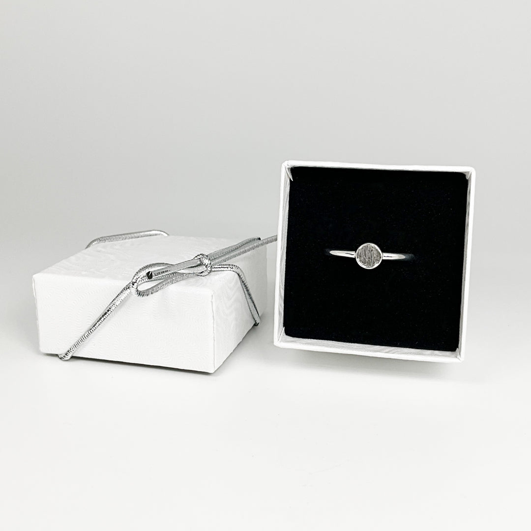 Muonionalusta Meteorite Ring - Rocks and Gems Canada