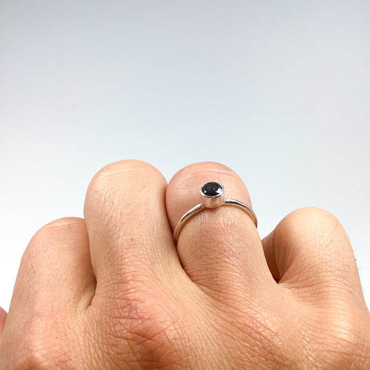 Faceted Elite Shungite Ring-Rocks and Gems Canada
