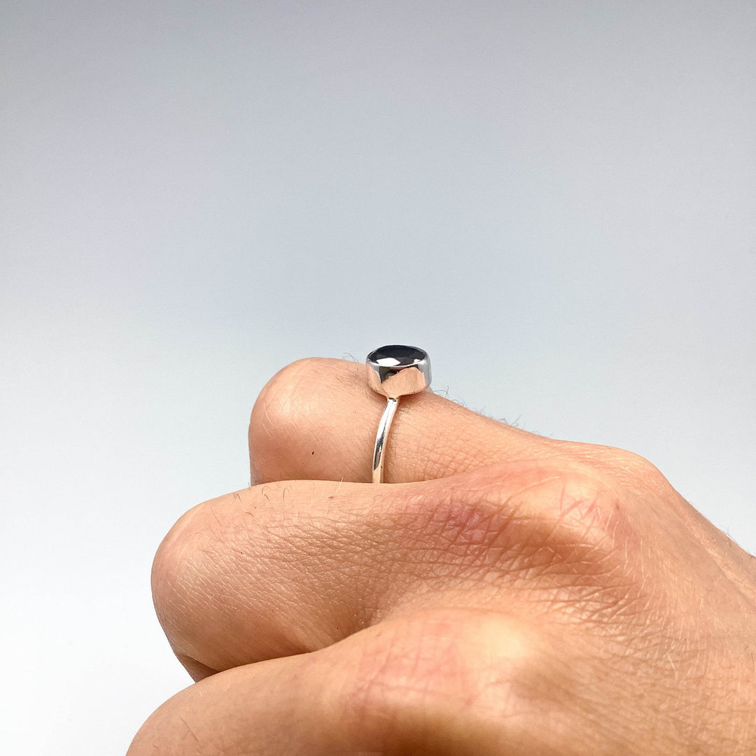 Faceted Elite Shungite Ring-Rocks and Gems Canada