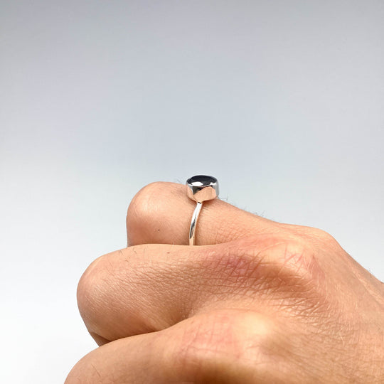 Faceted Elite Shungite Ring-Rocks and Gems Canada