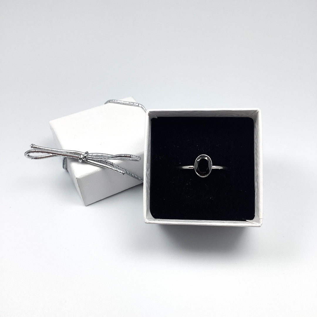 Faceted Elite Shungite Ring-Rocks and Gems Canada