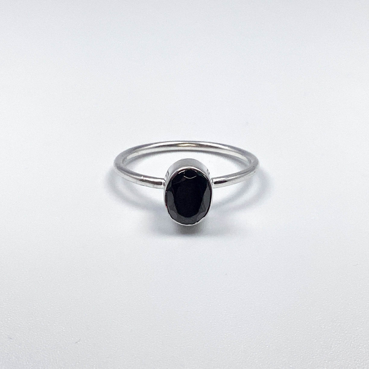 Faceted Elite Shungite Ring-Rocks and Gems Canada