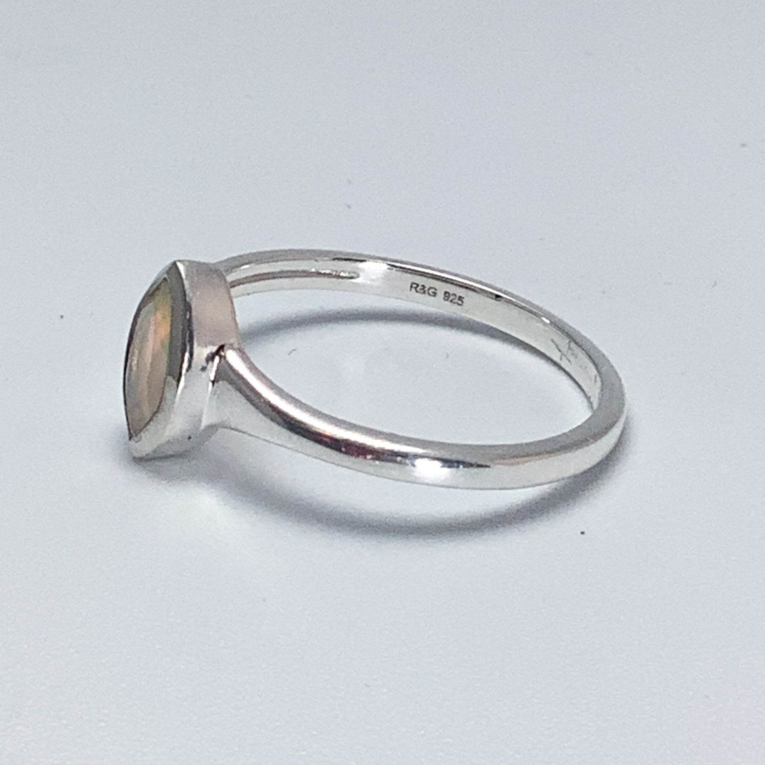 Faceted Fire Opal Ring-Rocks and Gems Canada