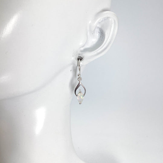 Fire Opal Dangle Earrings-Rocks and Gems Canada