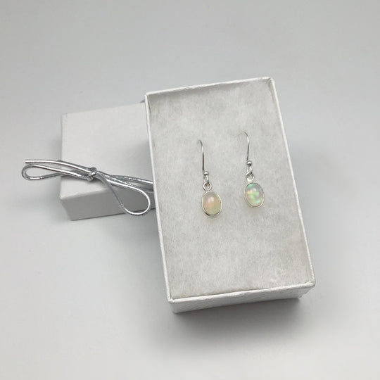 Fire Opal Dangle Earrings