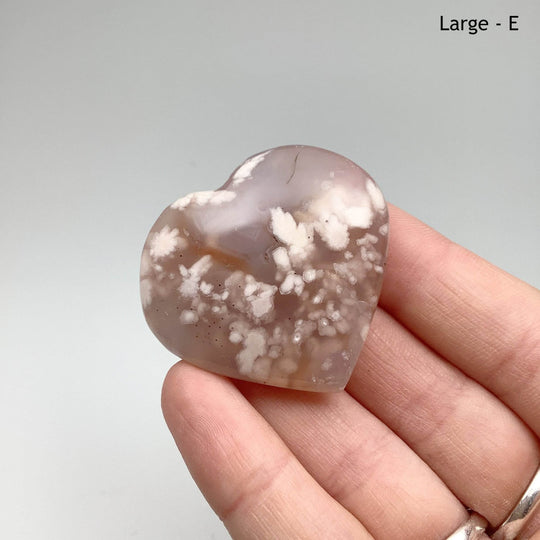 Flower Agate Heart-Rocks and Gems Canada