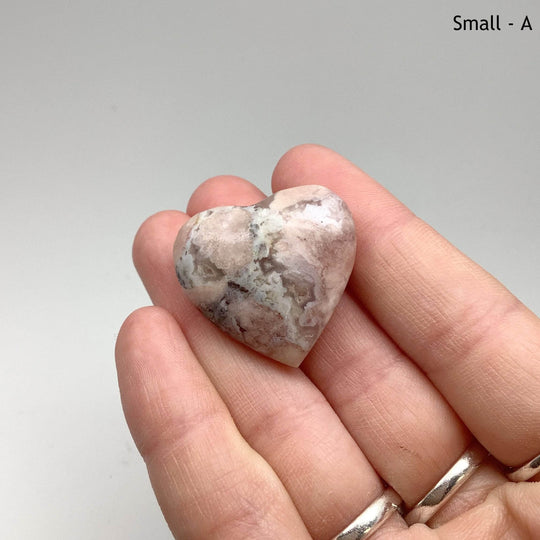 Flower Agate Heart-Rocks and Gems Canada