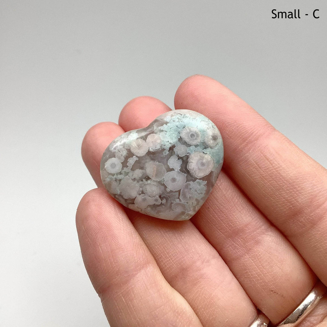 Flower Agate Heart-Rocks and Gems Canada