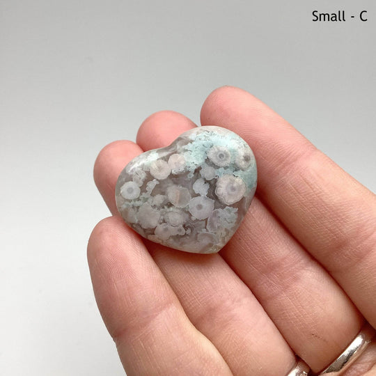 Flower Agate Heart-Rocks and Gems Canada