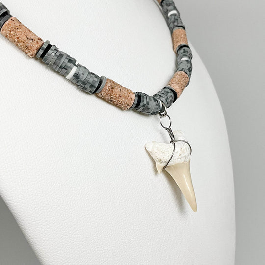Fossilized Shark Tooth Necklace-Rocks and Gems Canada