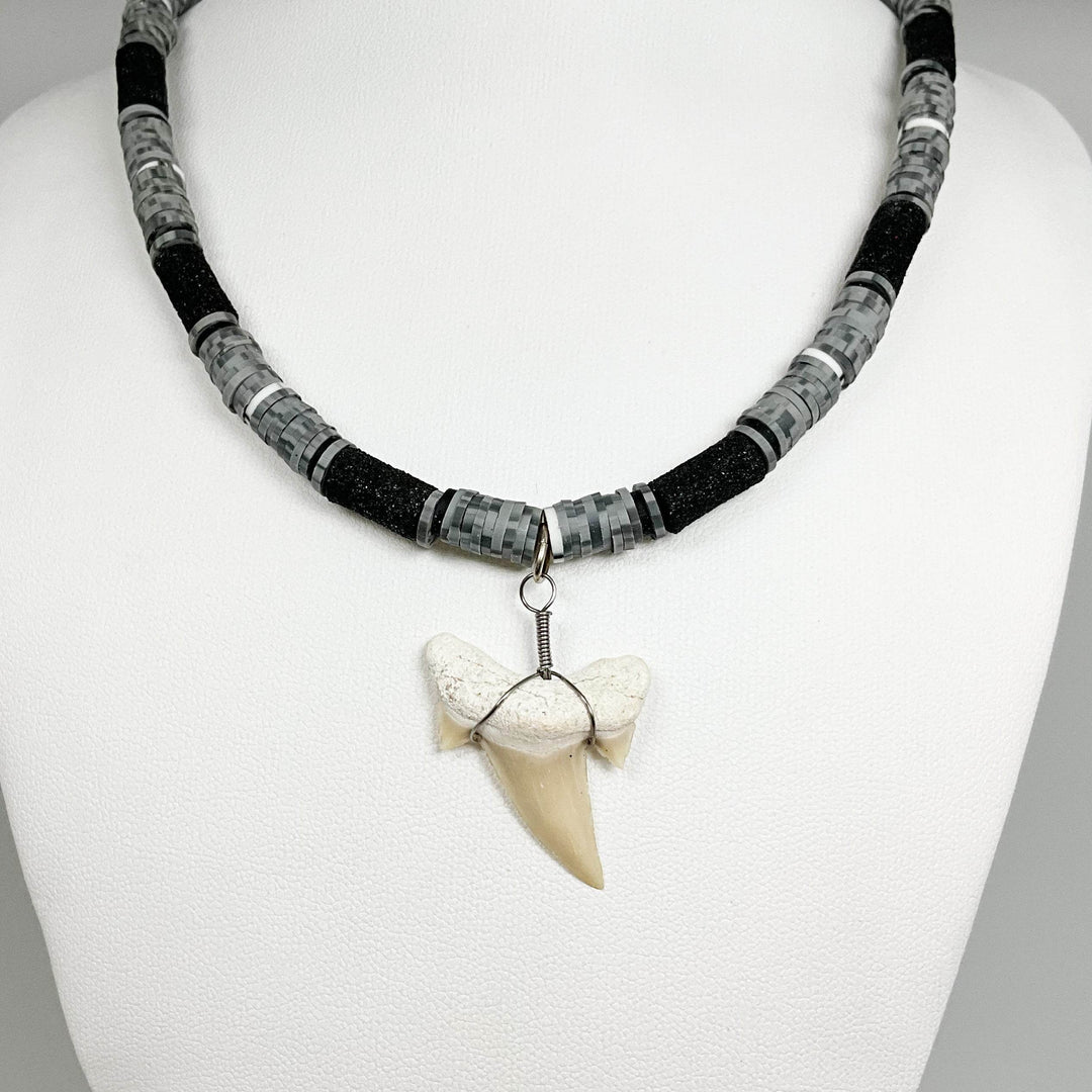 Fossilized Shark Tooth Necklace-Rocks and Gems Canada