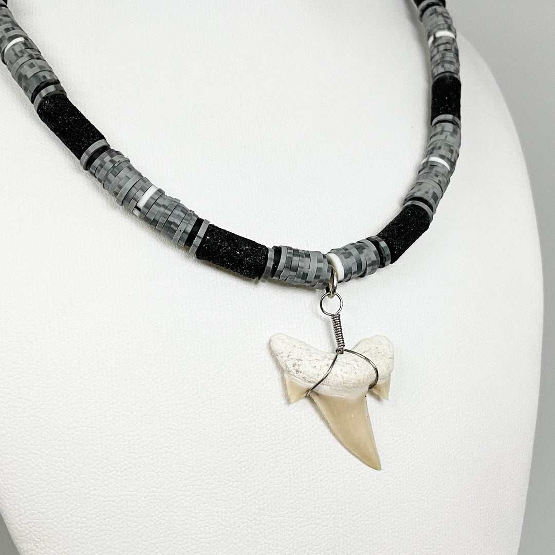 Fossilized Shark Tooth Necklace-Rocks and Gems Canada
