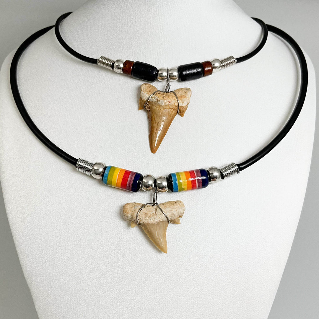 Fossilized Shark Tooth Necklace-Rocks and Gems Canada