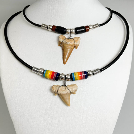 Fossilized Shark Tooth Necklace-Rocks and Gems Canada