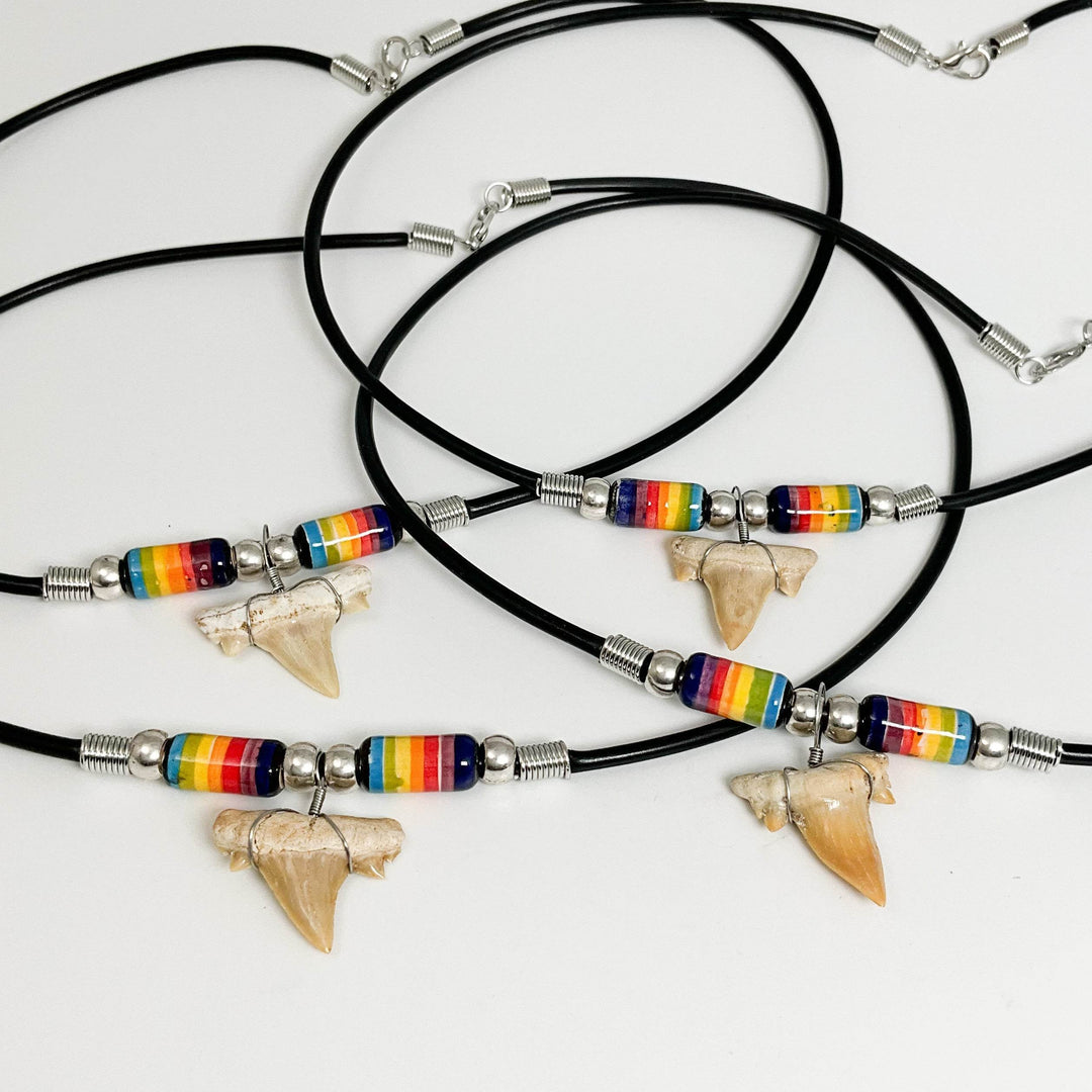Fossilized Shark Tooth Necklace-Rocks and Gems Canada