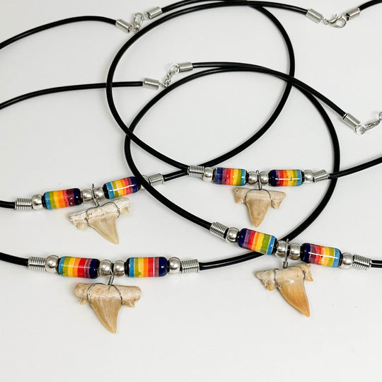 Fossilized Shark Tooth Necklace-Rocks and Gems Canada