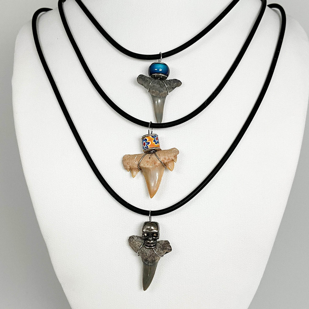Fossilized Shark Tooth Necklace-Rocks and Gems Canada