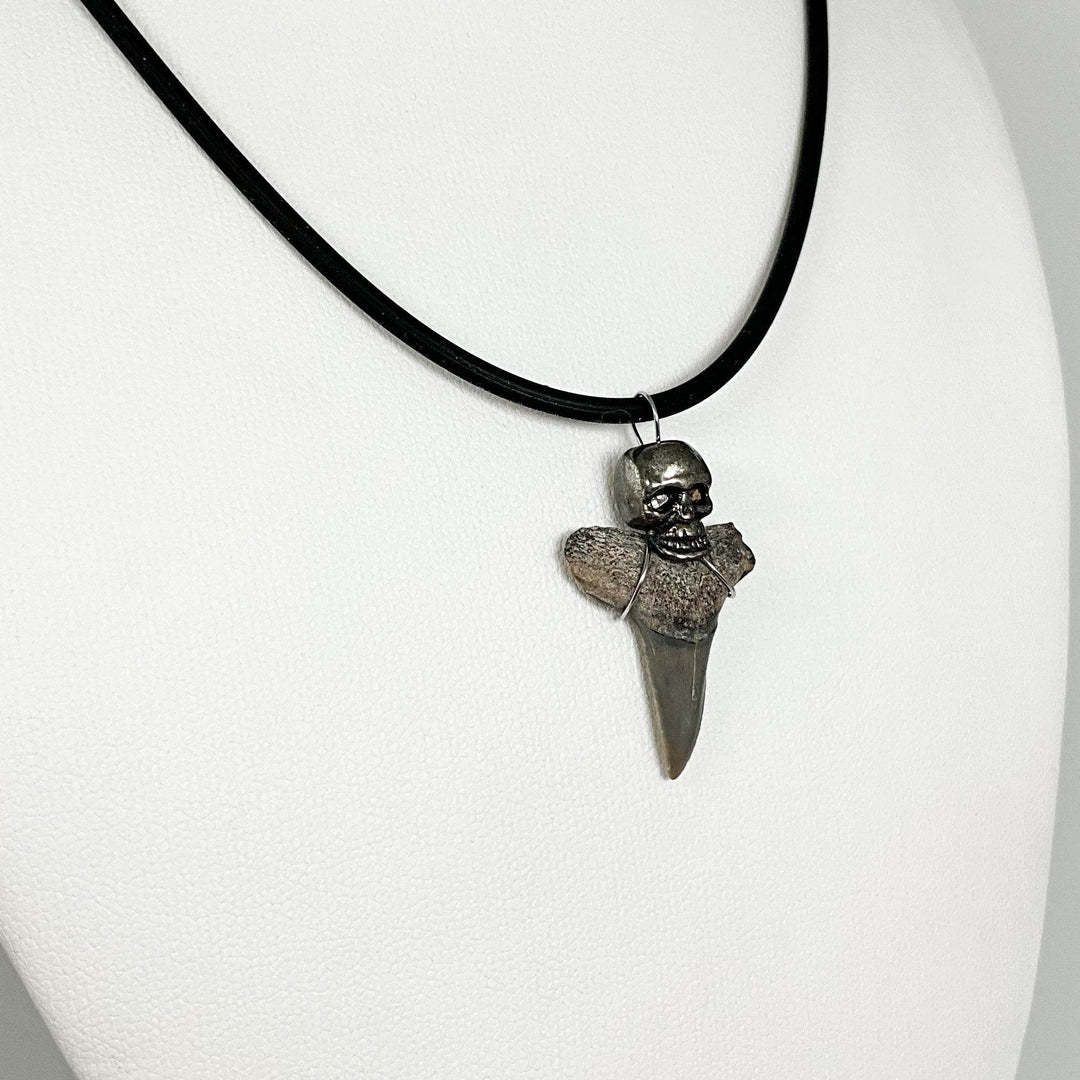 Fossilized Shark Tooth Necklace-Rocks and Gems Canada
