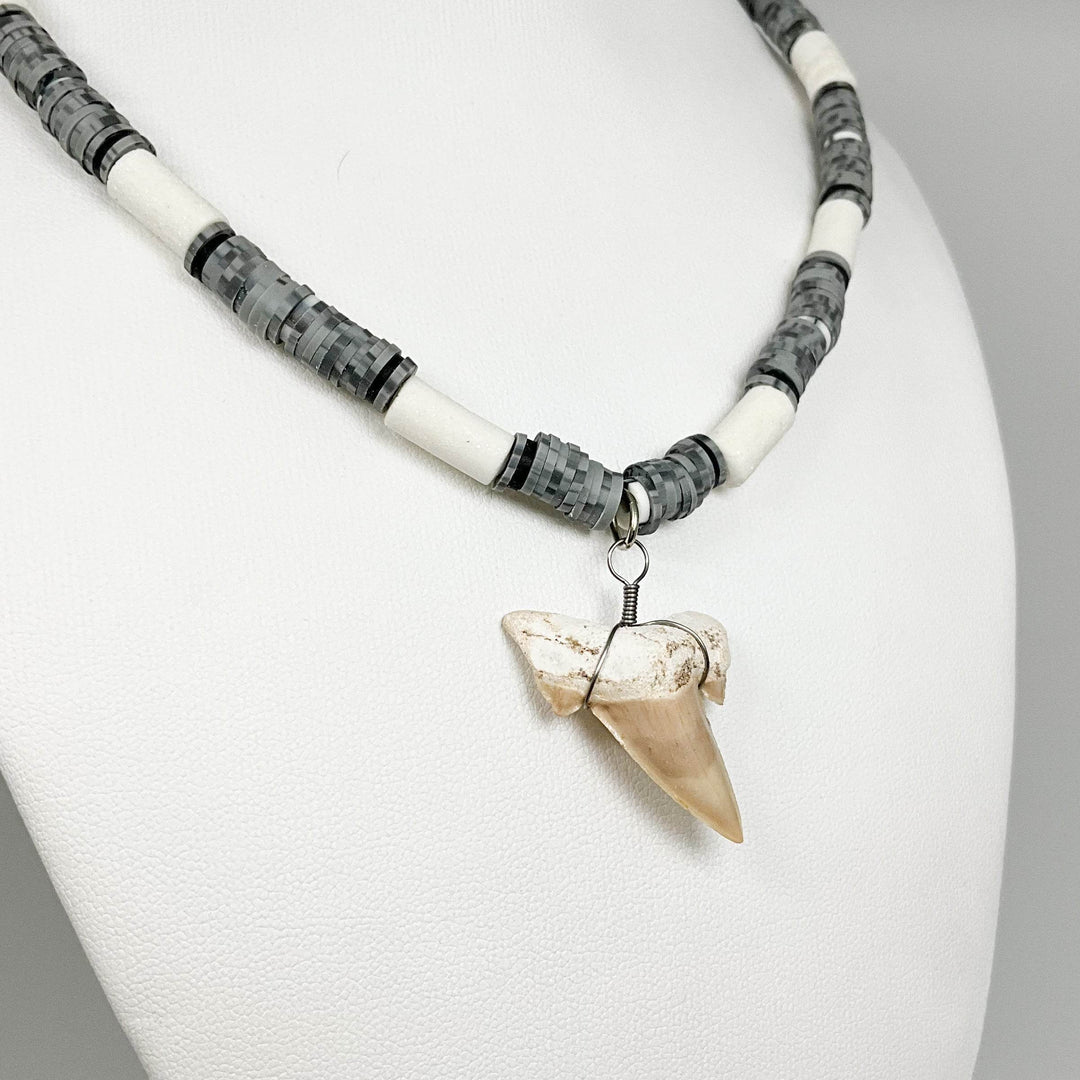 Fossilized Shark Tooth Necklace-Rocks and Gems Canada