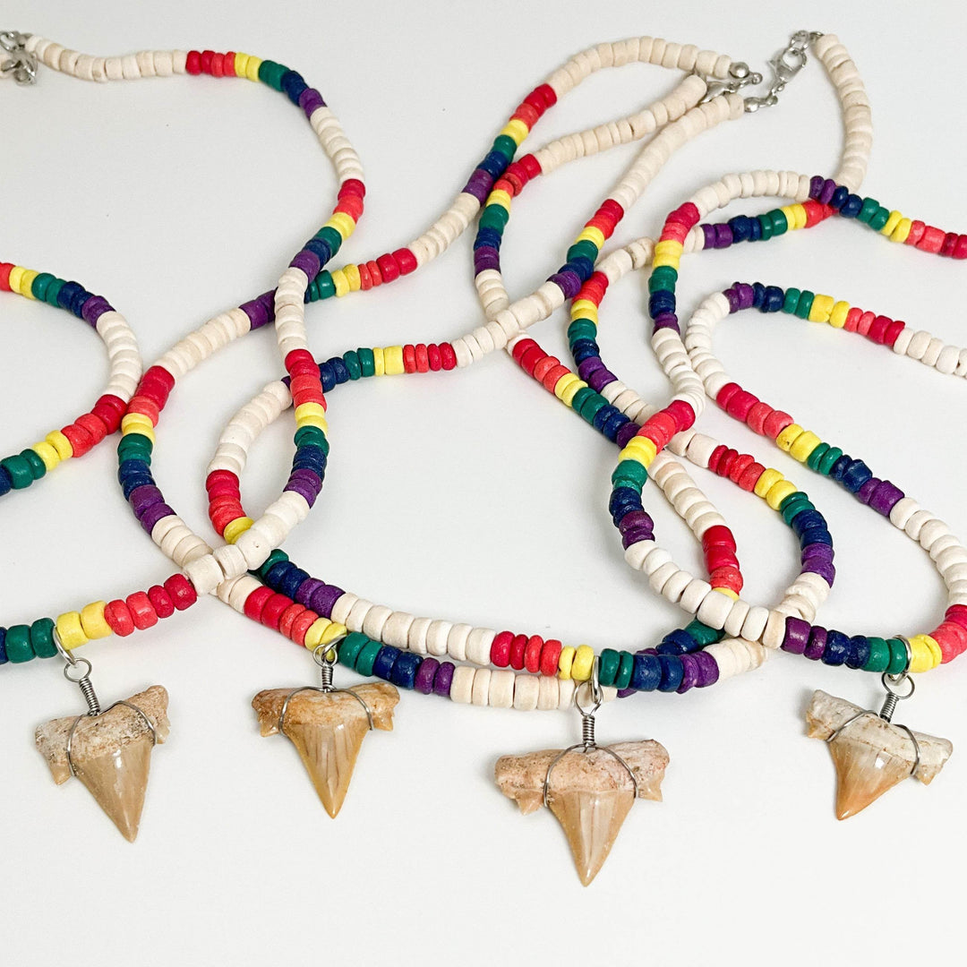 Fossilized Shark Tooth Necklace-Rocks and Gems Canada