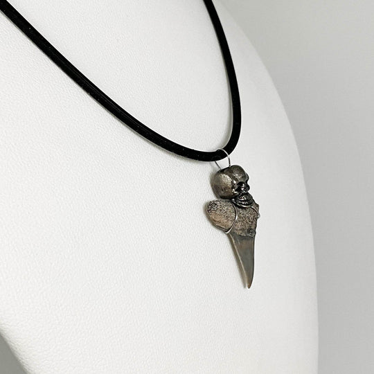 Fossilized Shark Tooth Necklace-Rocks and Gems Canada