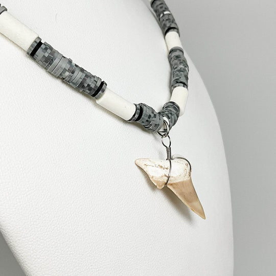 Fossilized Shark Tooth Necklace-Rocks and Gems Canada