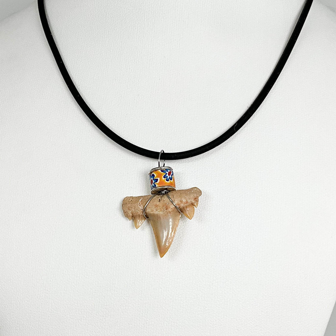 Fossilized Shark Tooth Necklace-Rocks and Gems Canada
