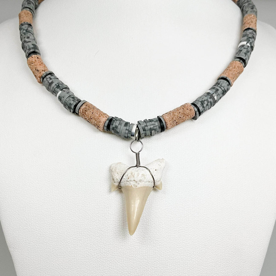 Fossilized Shark Tooth Necklace-Rocks and Gems Canada