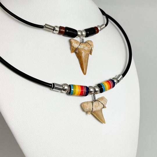 Fossilized Shark Tooth Necklace-Rocks and Gems Canada