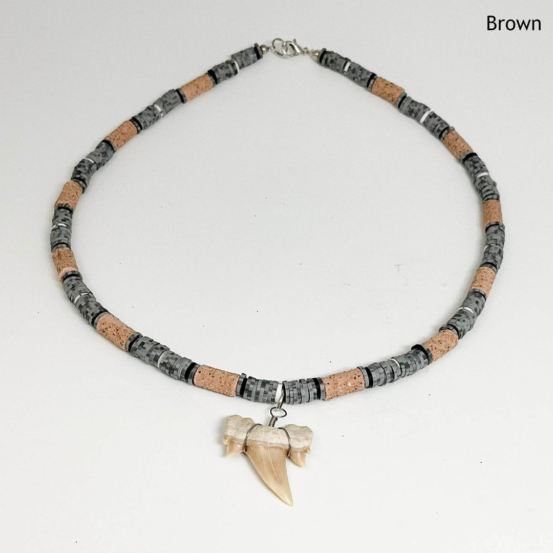 Fossilized Shark Tooth Necklace-Rocks and Gems Canada