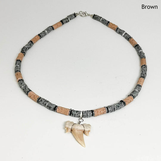 Fossilized Shark Tooth Necklace-Rocks and Gems Canada