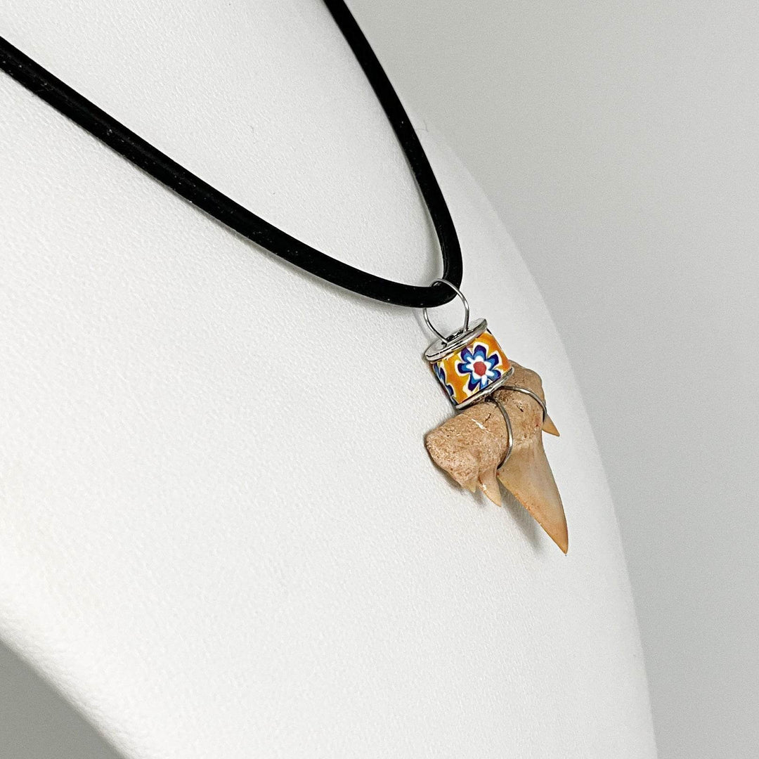 Fossilized Shark Tooth Necklace-Rocks and Gems Canada