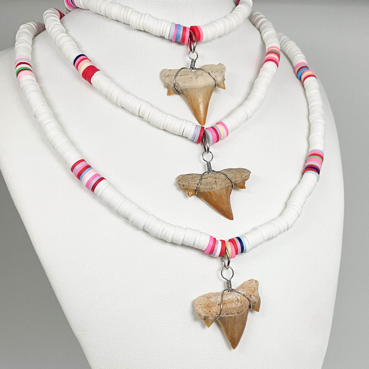Fossilized Shark Tooth Necklace-Rocks and Gems Canada