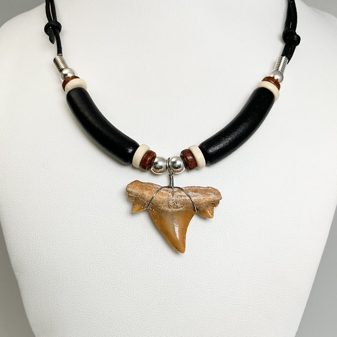 Fossilized Shark Tooth Necklace - Rocks and Gems Canada