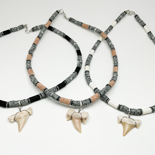 Fossilized Shark Tooth Necklace - Rocks and Gems Canada