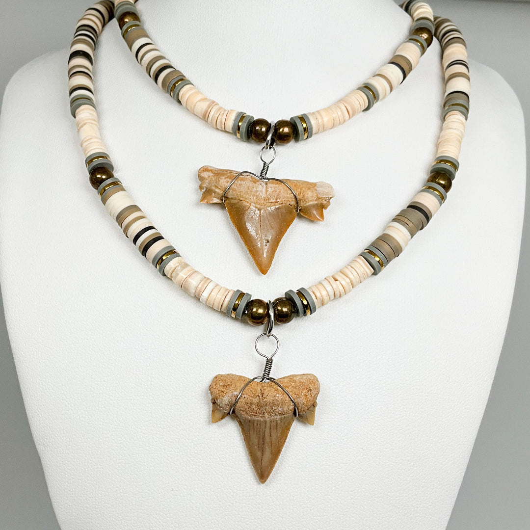 Fossilized Shark Tooth Necklace - Rocks and Gems Canada