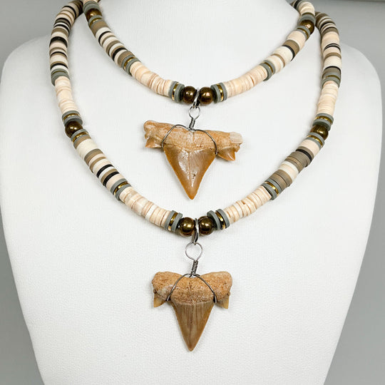 Fossilized Shark Tooth Necklace - Rocks and Gems Canada