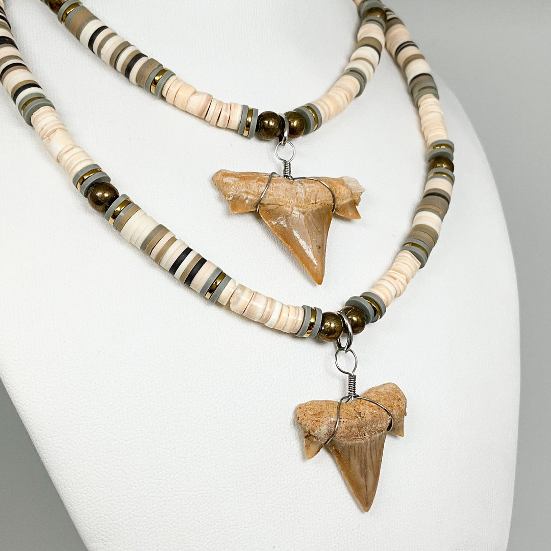 Fossilized Shark Tooth Necklace - Rocks and Gems Canada