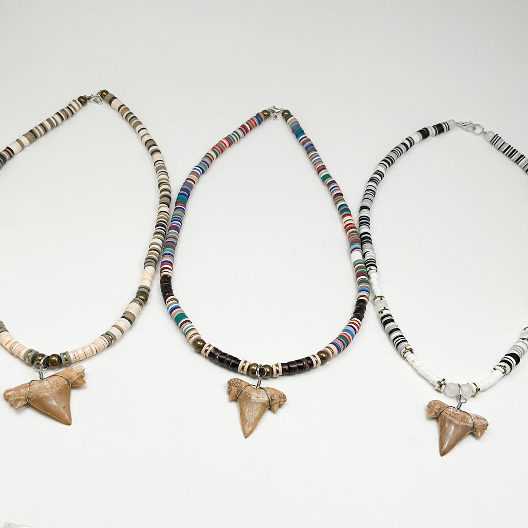 Fossilized Shark Tooth Necklace - Rocks and Gems Canada